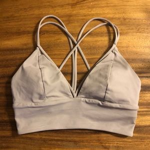 Light Grey Lululemon Sports Bra